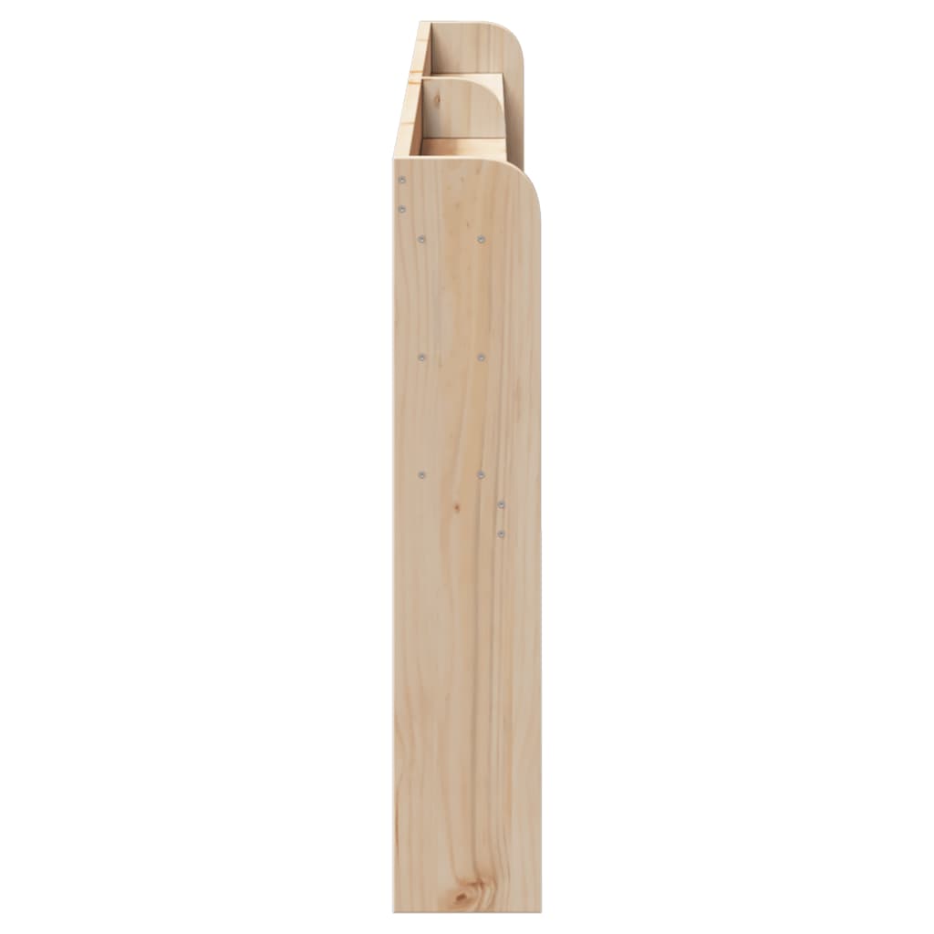 vidaXL Wezgłowie do łóżka, z półkami, 200 cm, lite drewno sosnowe