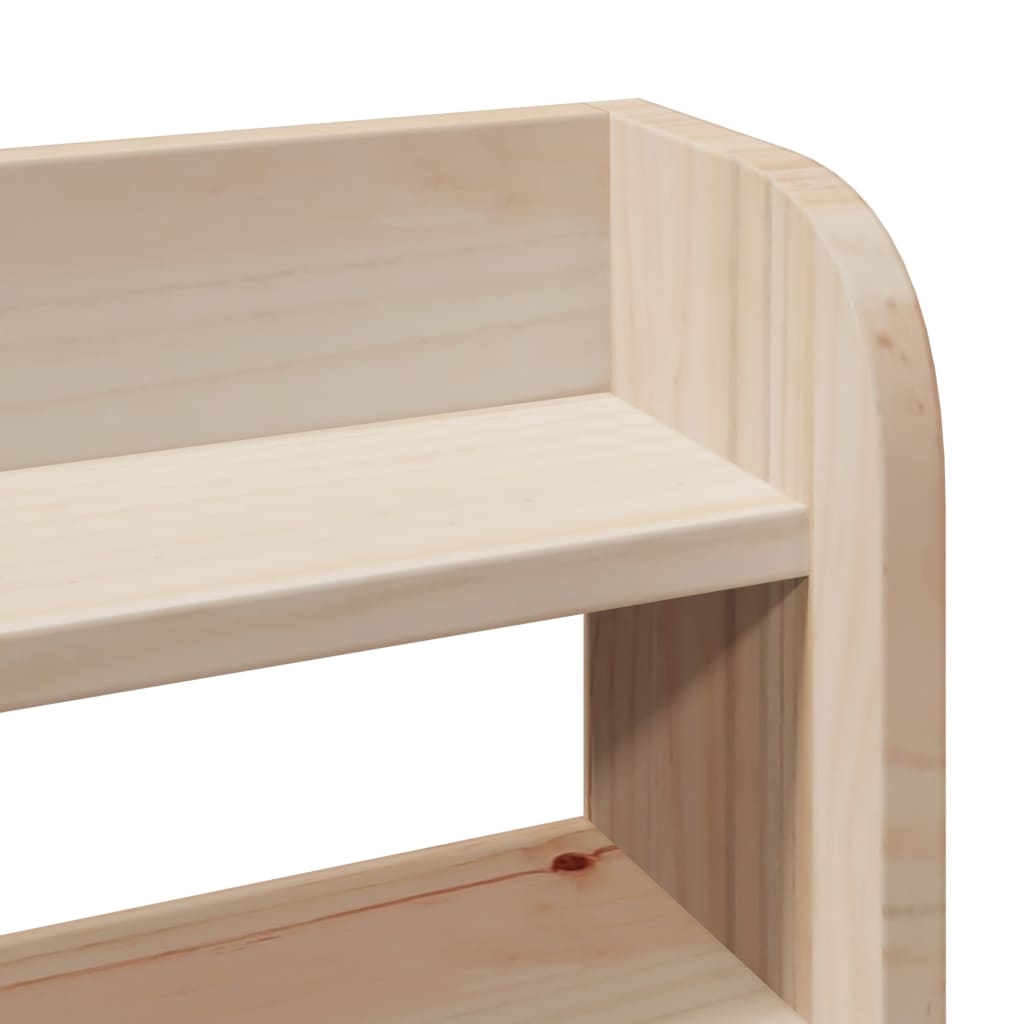vidaXL Wezgłowie do łóżka, z półkami, 160 cm, lite drewno sosnowe