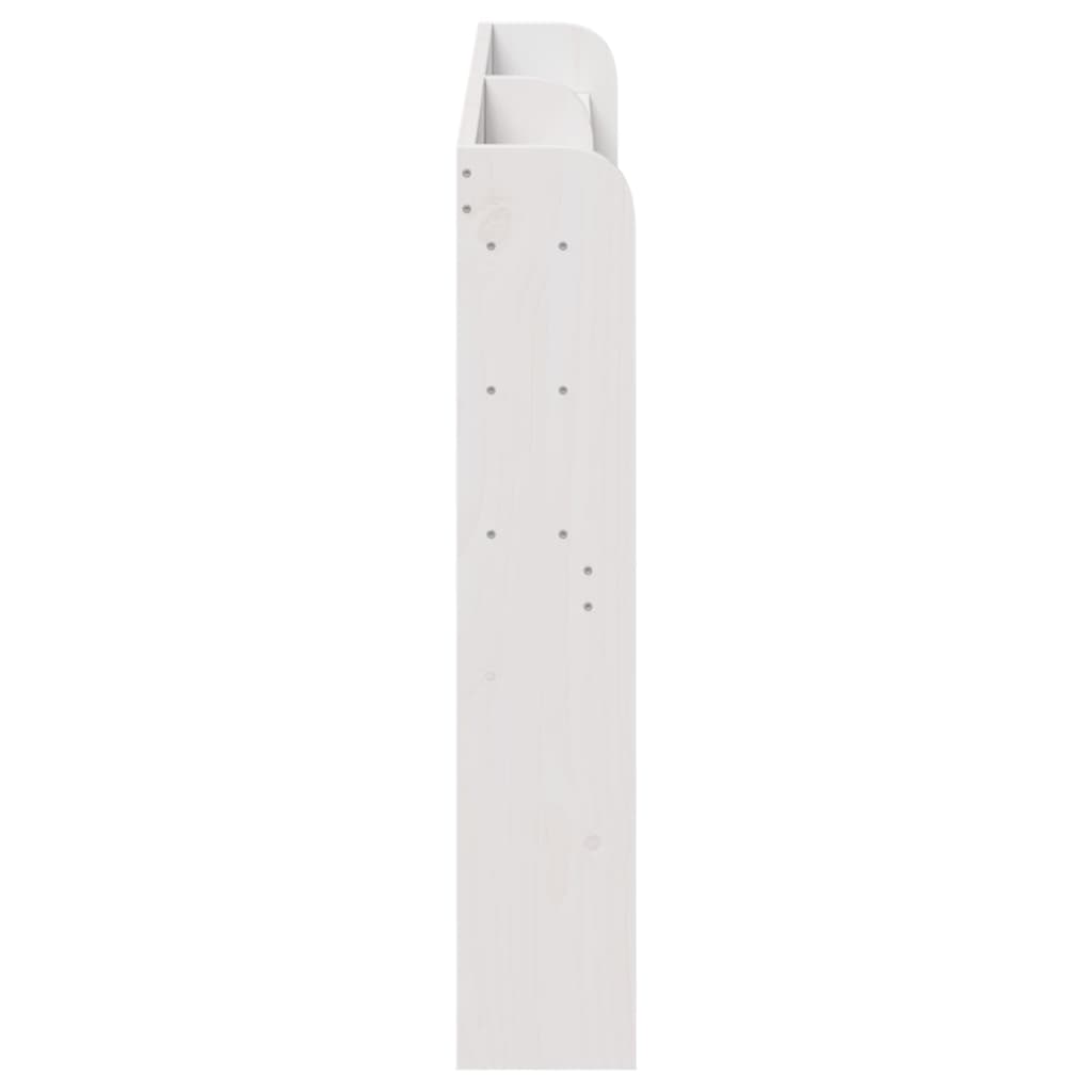 vidaXL Wezgłowie do łóżka, z półkami, białe, 160 cm, drewno sosnowe