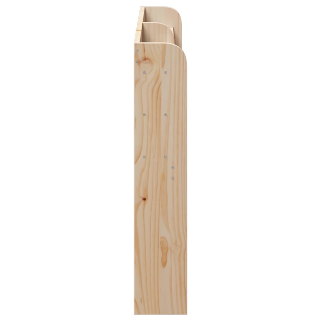 vidaXL Wezgłowie do łóżka, z półkami, 150 cm, lite drewno sosnowe