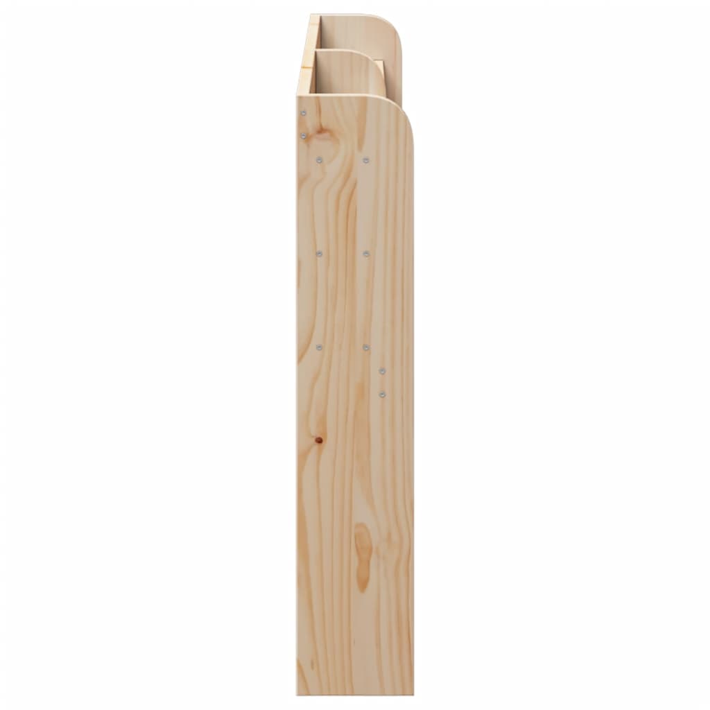 vidaXL Wezgłowie do łóżka, z półkami, 135 cm, lite drewno sosnowe