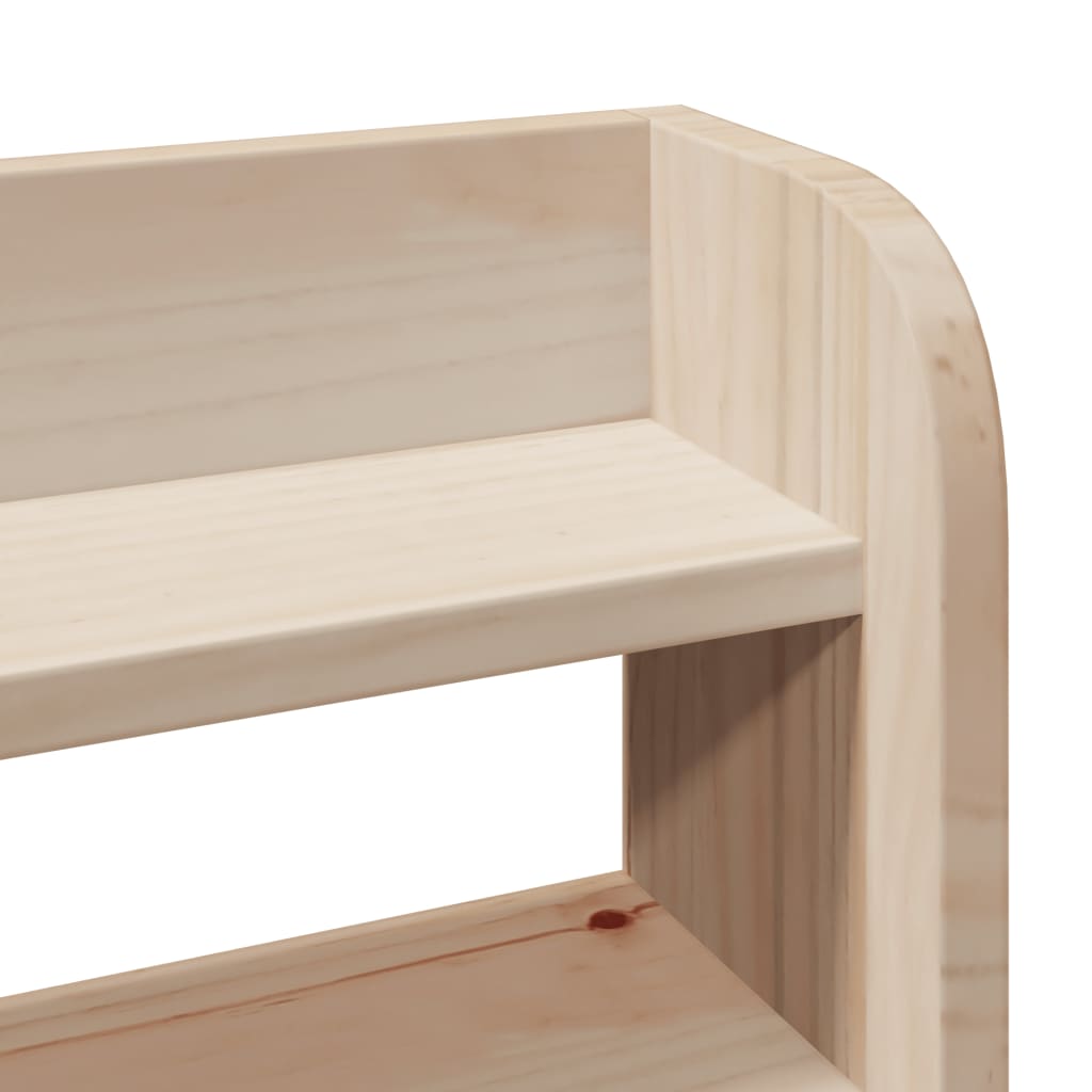 vidaXL Wezgłowie do łóżka, z półkami, 135 cm, lite drewno sosnowe