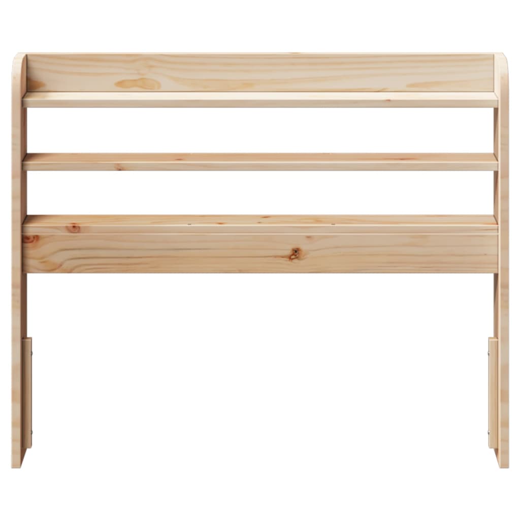 vidaXL Wezgłowie do łóżka, z półkami, 90 cm, lite drewno sosnowe