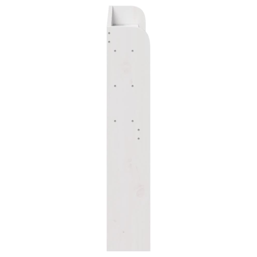vidaXL Wezgłowie do łóżka, z półkami, białe, 90 cm, drewno sosnowe