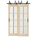 vidaXL System do montażu drzwi przesuwnych, 152,5 cm, stal, czarny