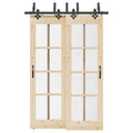 vidaXL System do montażu drzwi przesuwnych, 152,5 cm, stal, czarny