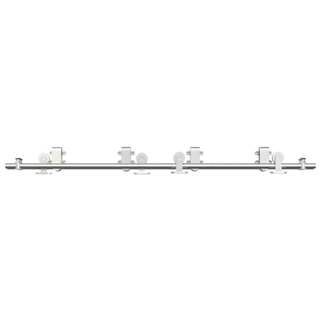 vidaXL System do mocowania drzwi przesuwnych, 183 cm, stal, srebrny