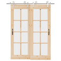 vidaXL System do mocowania drzwi przesuwnych, 183 cm, stal, srebrny