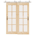vidaXL System do mocowania drzwi przesuwnych, 183 cm, stal, srebrny