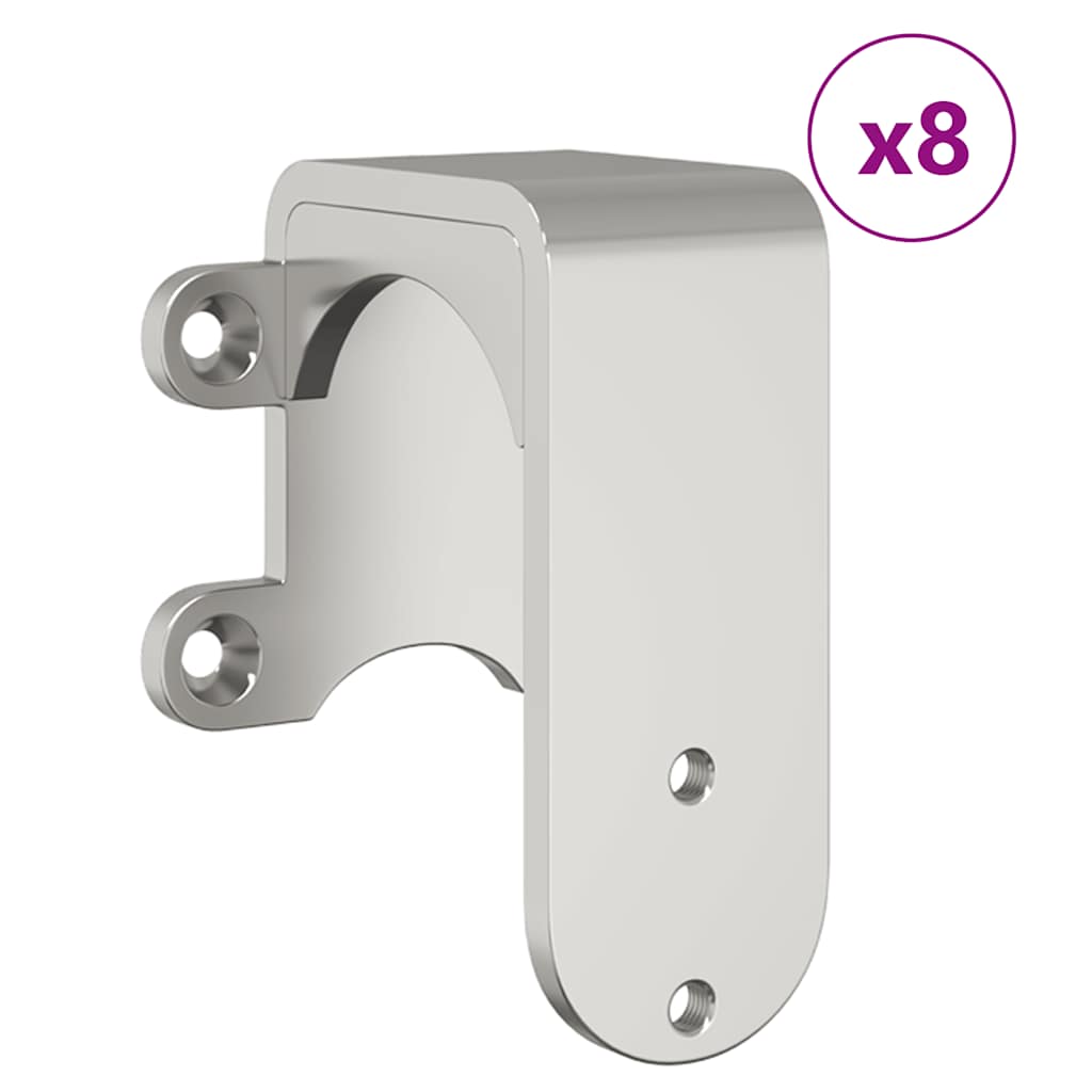 vidaXL System do mocowania drzwi przesuwnych, 400 cm, stal, srebrny