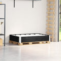 vidaXL Nadstawka paletowa, czarna, 120x80 cm, lite drewno sosnowe