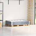 vidaXL Nadstawka paletowa, szara, 120x80 cm, lite drewno sosnowe