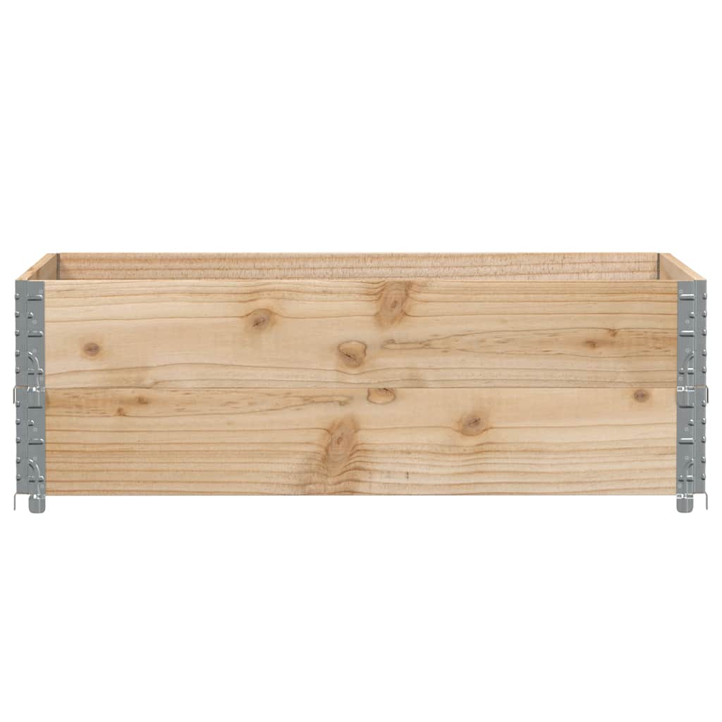 vidaXL Nadstawki paletowe, 2 szt., 120x80 cm, lite drewno sosnowe