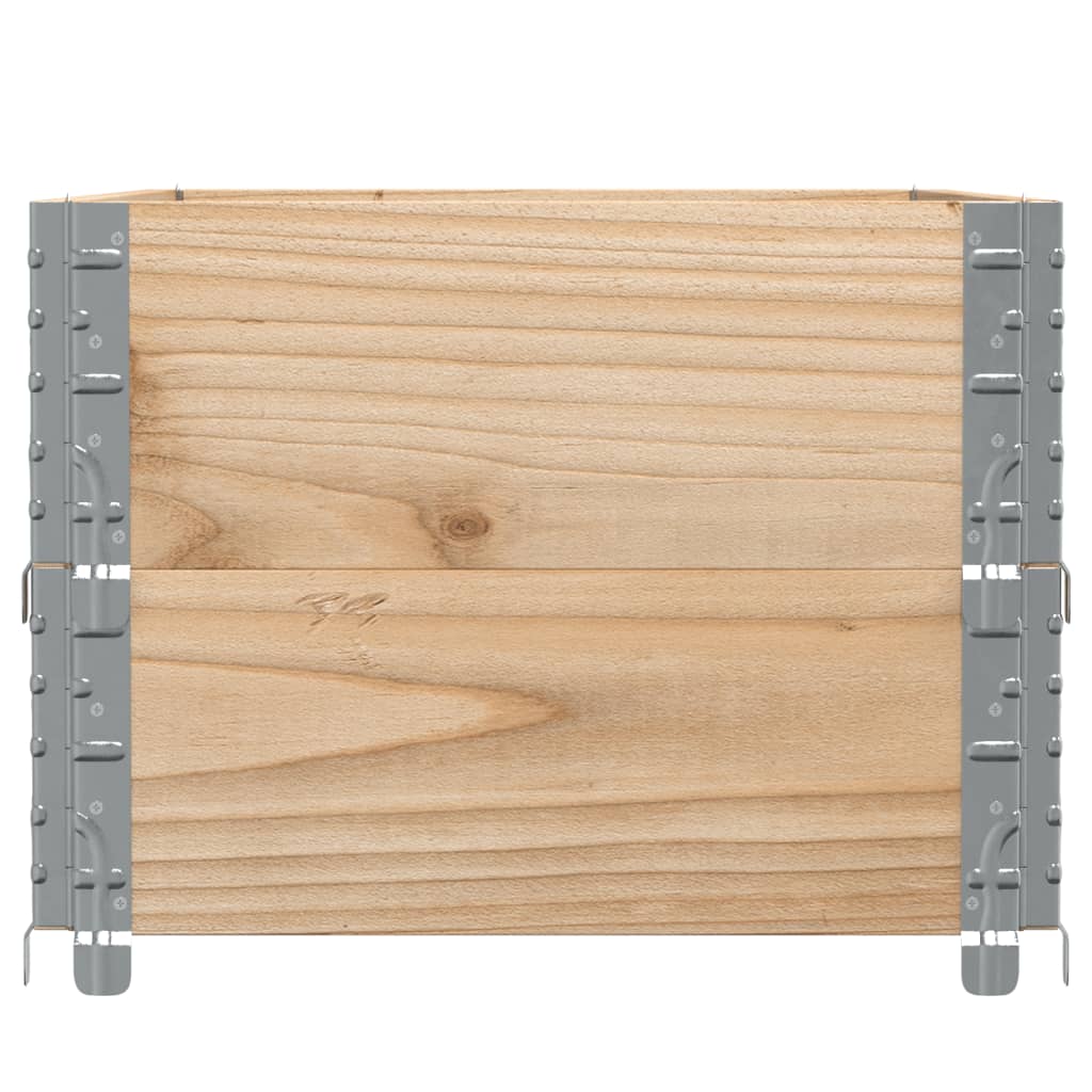 vidaXL Nadstawki paletowe, 2 szt., 100x50 cm, lite drewno sosnowe