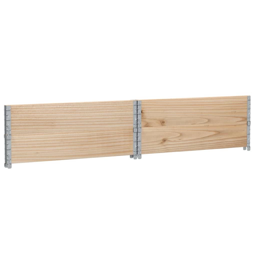 vidaXL Nadstawki paletowe, 2 szt., 100x100 cm, lite drewno sosnowe