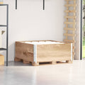 vidaXL Nadstawki paletowe, 2 szt., 100x100 cm, lite drewno sosnowe