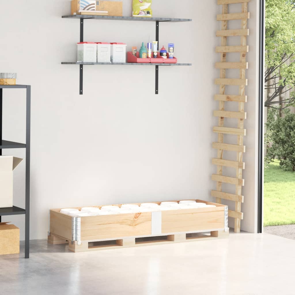 vidaXL Nadstawka paletowa, 150x50 cm, lite drewno sosnowe
