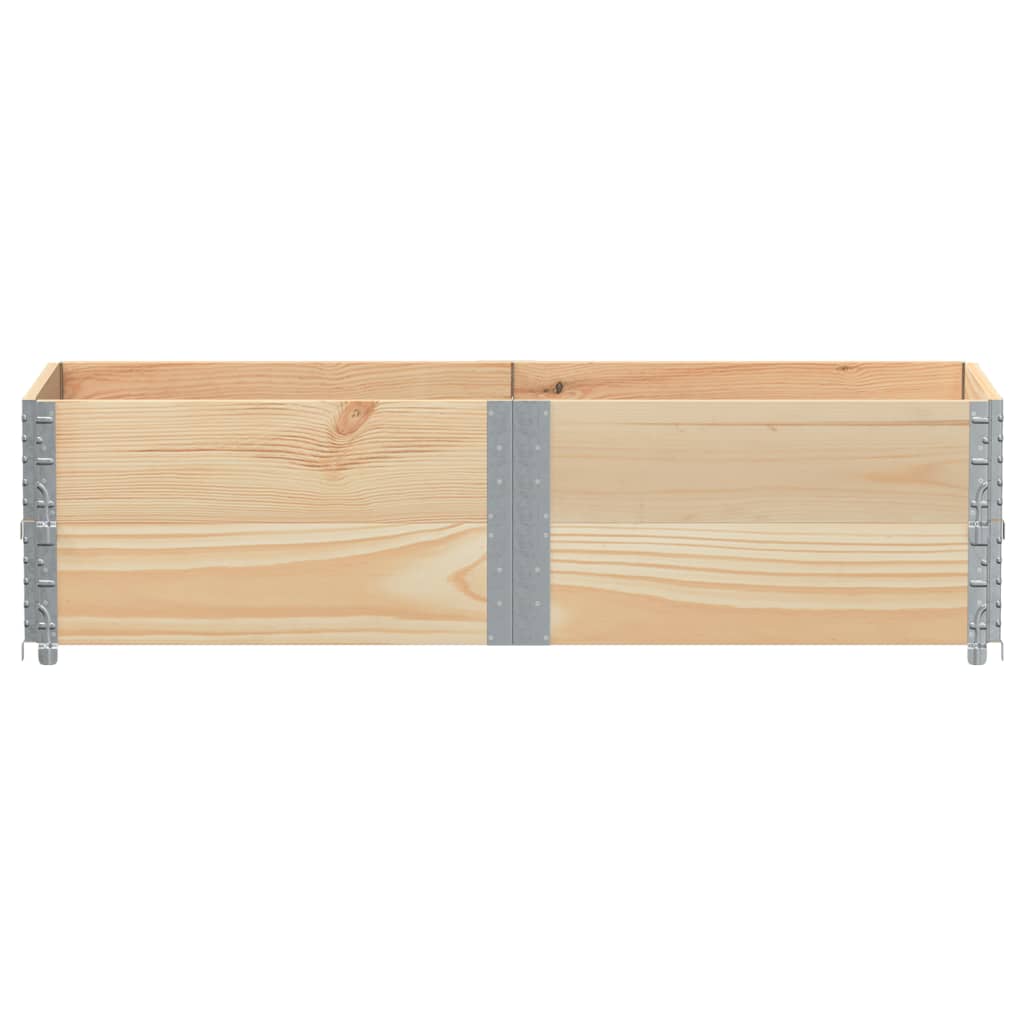 vidaXL Nadstawki paletowe, 2 szt., 150x50 cm, lite drewno sosnowe