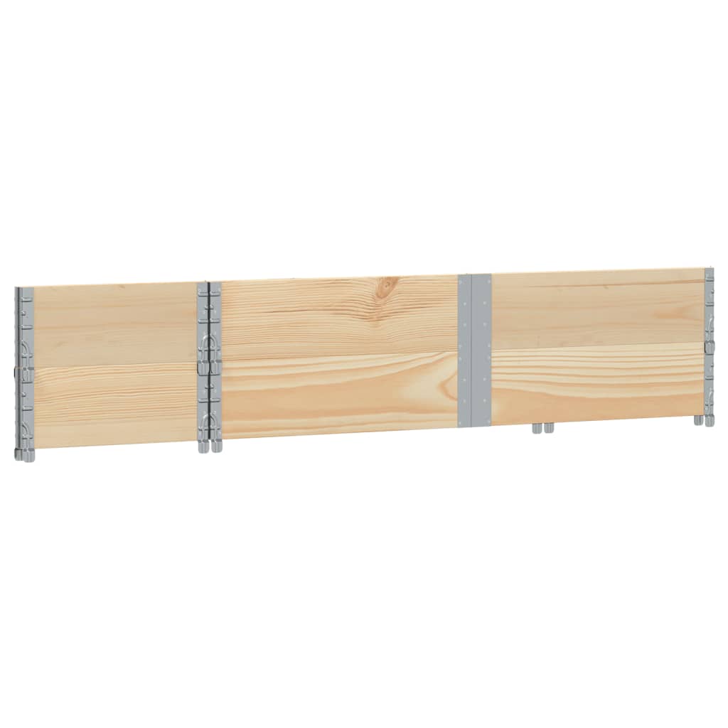 vidaXL Nadstawki paletowe, 2 szt., 150x50 cm, lite drewno sosnowe