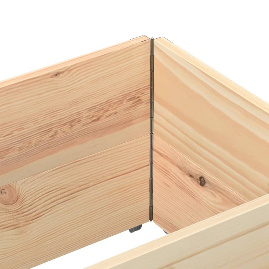 vidaXL Nadstawki paletowe, 2 szt., 150x50 cm, lite drewno sosnowe