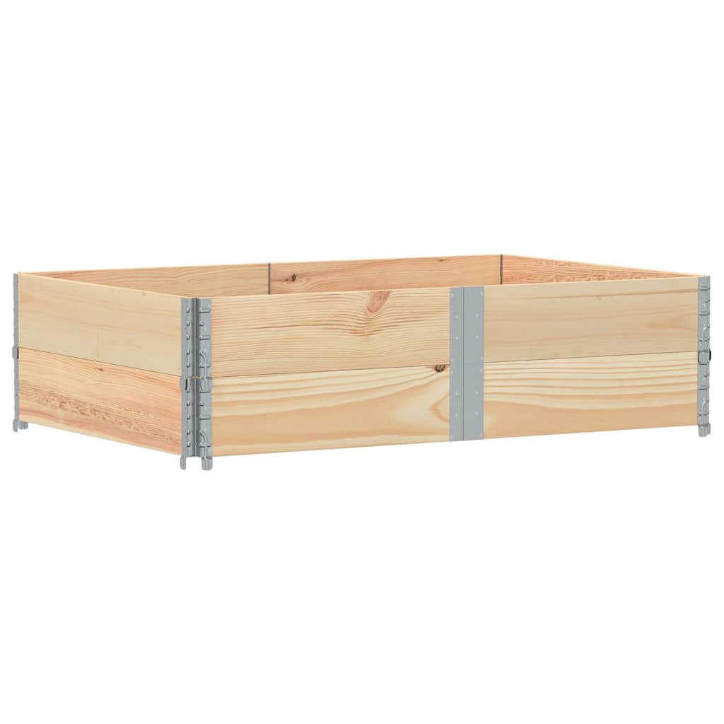 vidaXL Nadstawki paletowe, 2 szt., 150x100 cm, drewno sosnowe