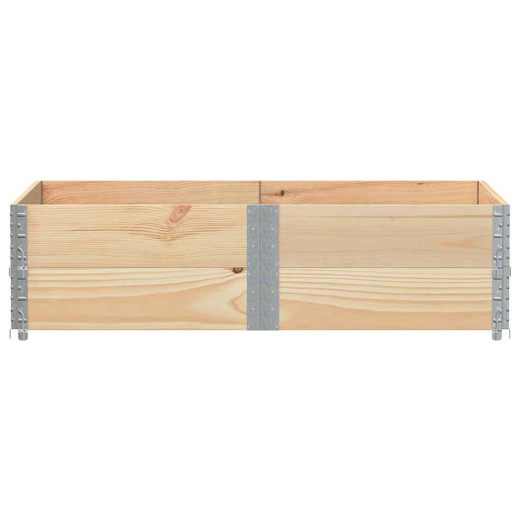 vidaXL Nadstawki paletowe, 2 szt., 150x100 cm, drewno sosnowe