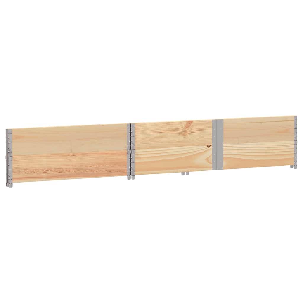 vidaXL Nadstawki paletowe, 2 szt., 150x100 cm, drewno sosnowe