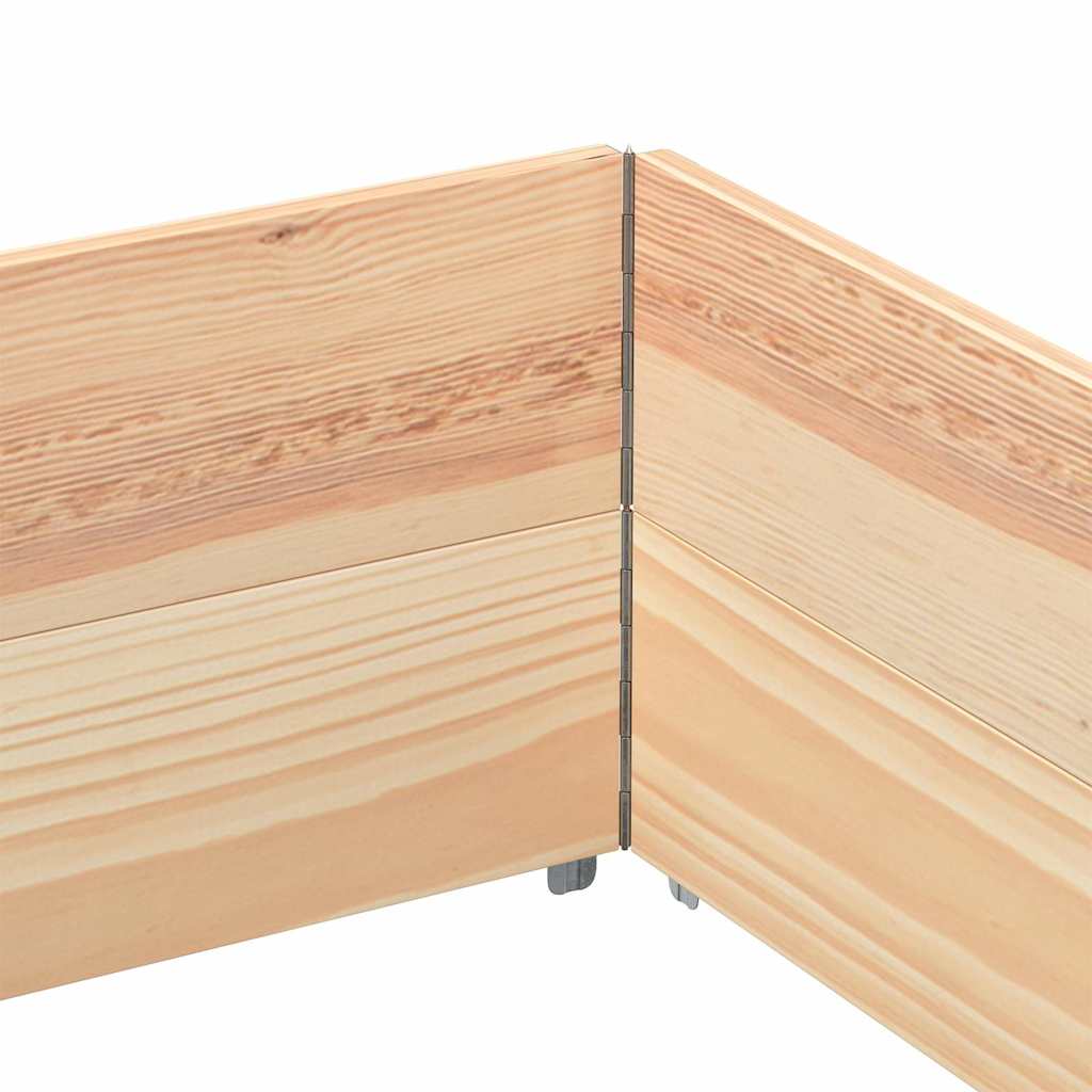 vidaXL Nadstawki paletowe, 2 szt., 150x100 cm, drewno sosnowe
