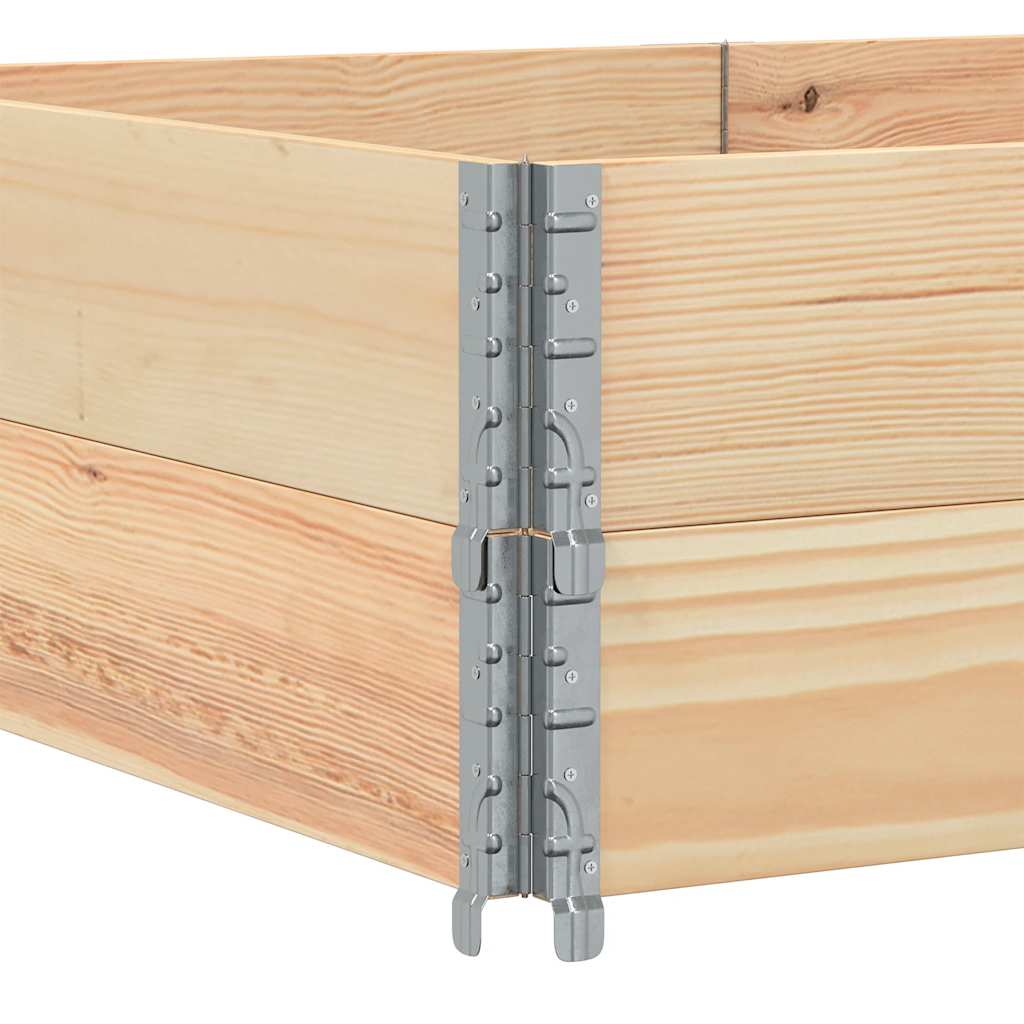 vidaXL Nadstawki paletowe, 2 szt., 150x100 cm, drewno sosnowe