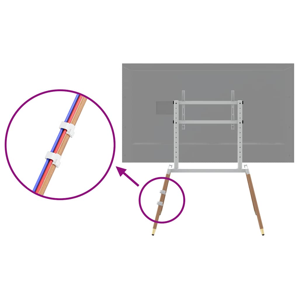 vidaXL Stojak z uchwytem do TV 37-86'', VESA maks. 400x600 mm, 60 kg