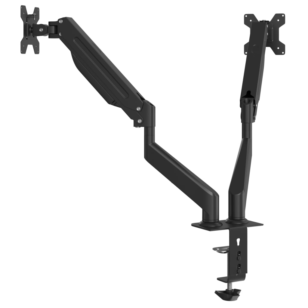 vidaXL Podwójny uchwyt do ekranu 27'' (maks.), sprężyna gazowa 20 kg