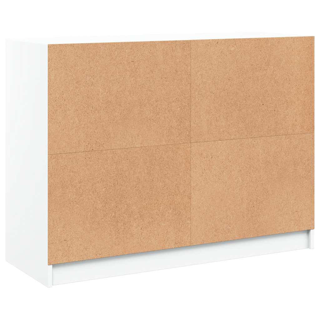 vidaXL Szafka, biała, 102x37x75,5 cm, materiał drewnopochodny