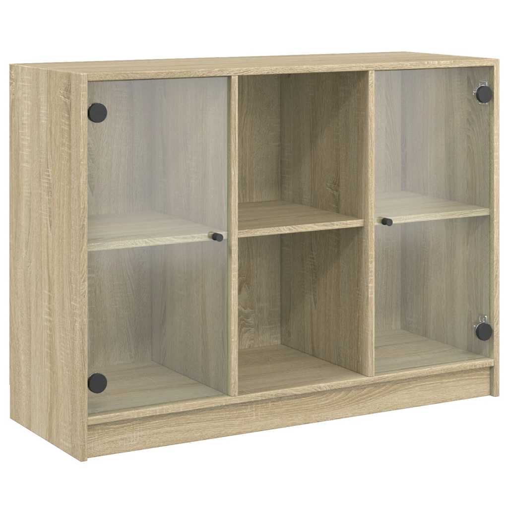 vidaXL Szafka, dąb sonoma, 102x37x75,5 cm, materiał drewnopochodny