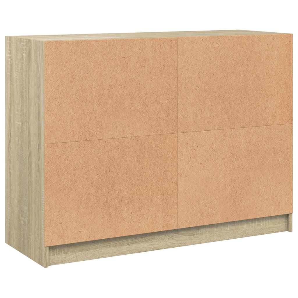 vidaXL Szafka, dąb sonoma, 102x37x75,5 cm, materiał drewnopochodny