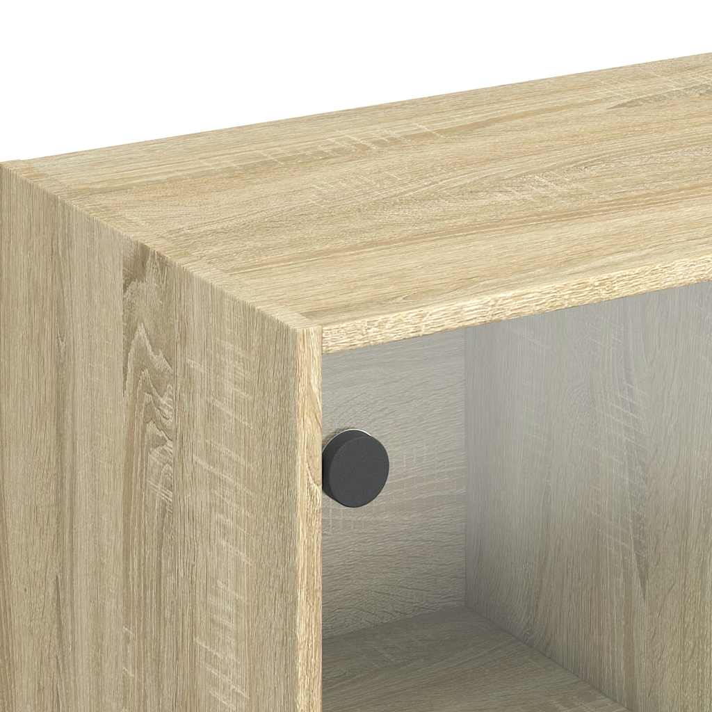 vidaXL Szafka, dąb sonoma, 102x37x75,5 cm, materiał drewnopochodny