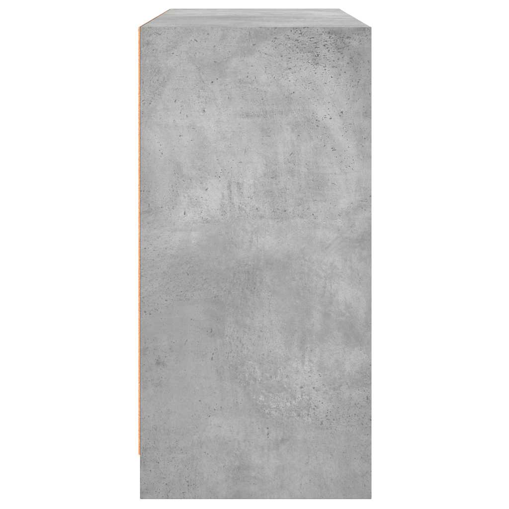 vidaXL Szafka, szarość betonu, 102x37x75,5 cm, materiał drewnopochodny
