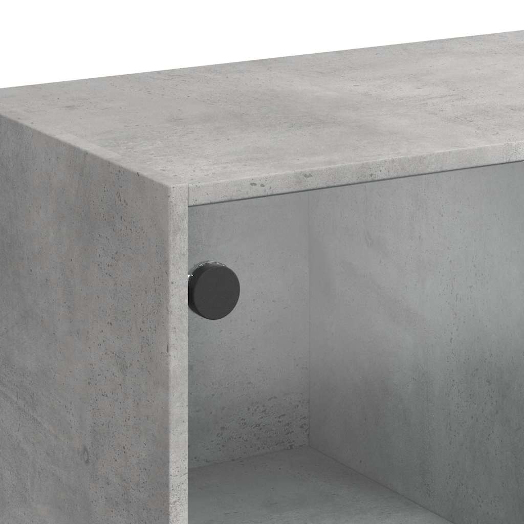 vidaXL Szafka, szarość betonu, 102x37x75,5 cm, materiał drewnopochodny