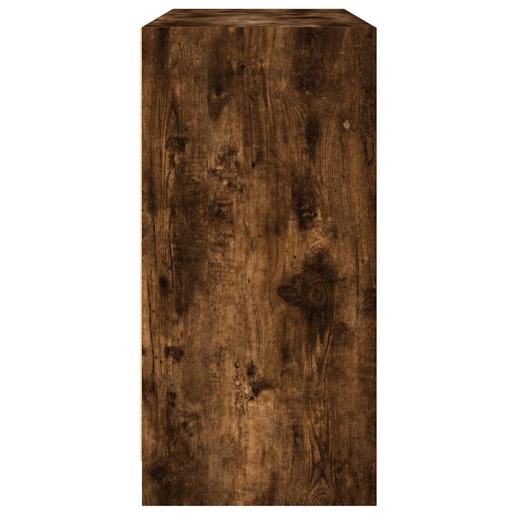 vidaXL Szafka, przydymiony dąb, 102x37x75,5cm, materiał drewnopochodny