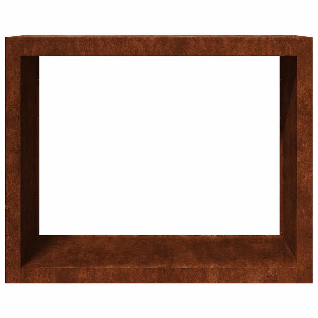vidaXL Stojak na drewno opałowe 100x40x80 cm Stal kortenowska