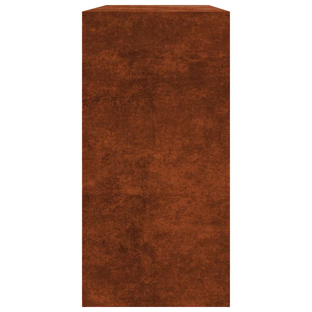vidaXL Stojak na drewno opałowe 100x40x80 cm Stal kortenowska