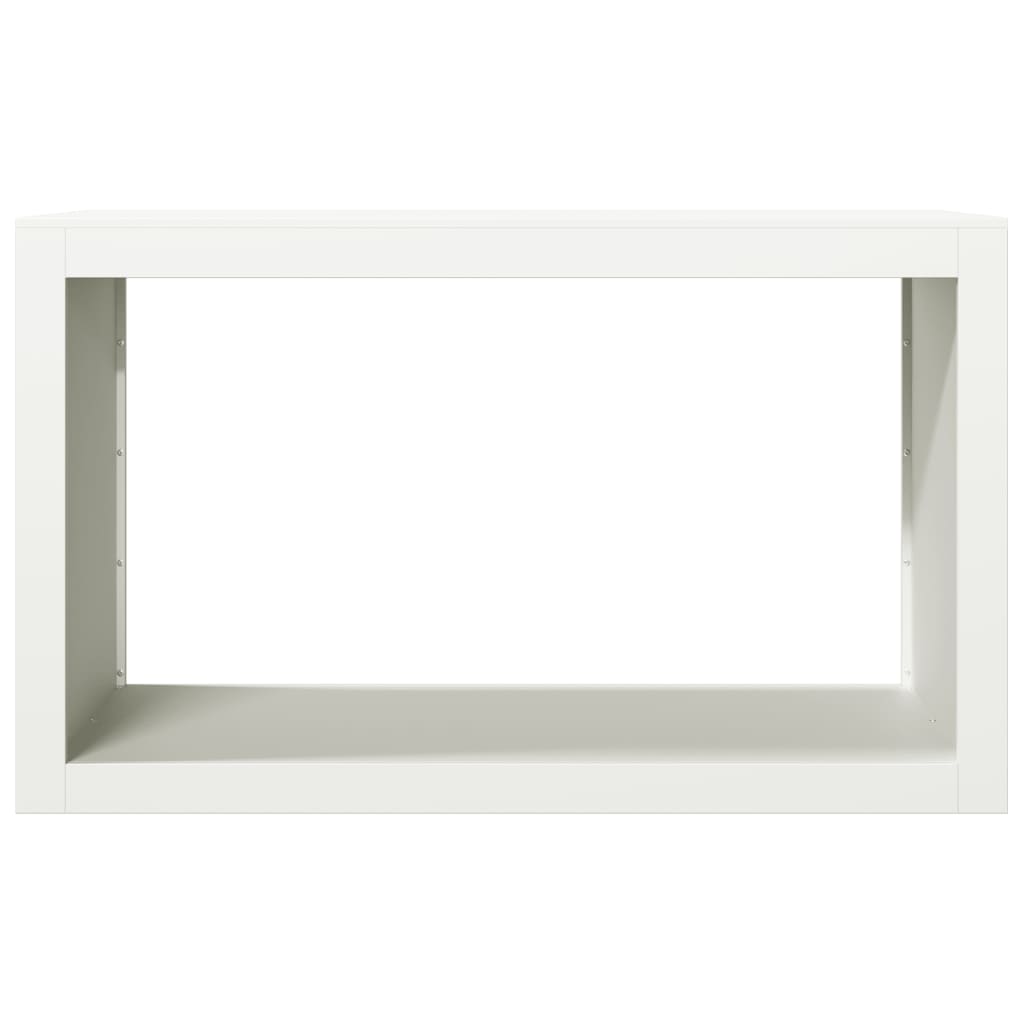 vidaXL Stojak na drewno opałowe, biały, 100x40x60 cm, stalowy