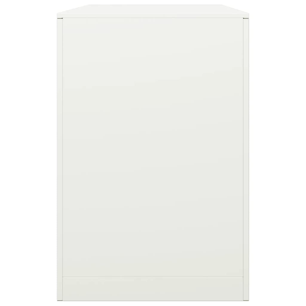 vidaXL Stojak na drewno opałowe, biały, 100x40x60 cm, stalowy