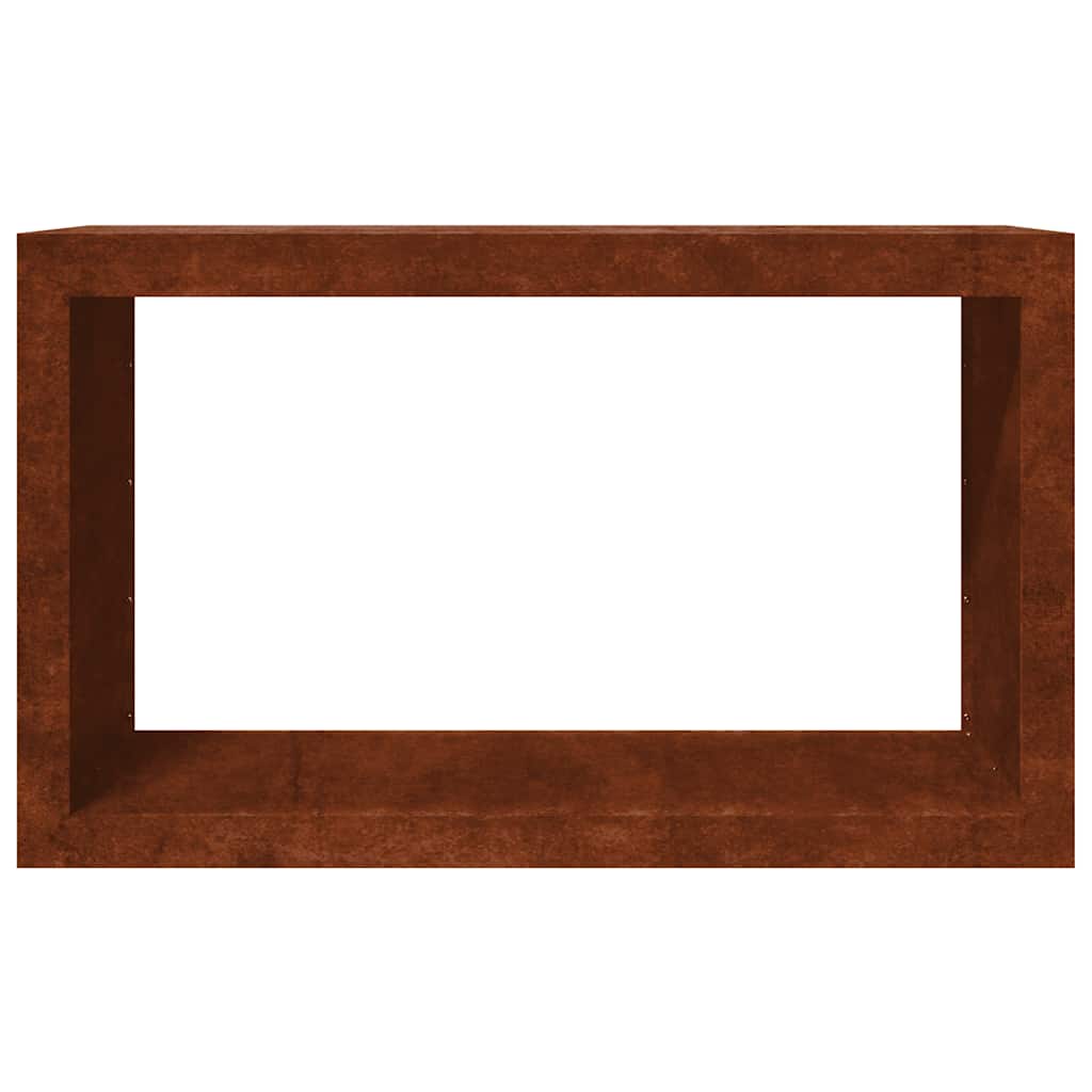 vidaXL Stojak na drewno opałowe 100x40x60 cm Stal kortenowska