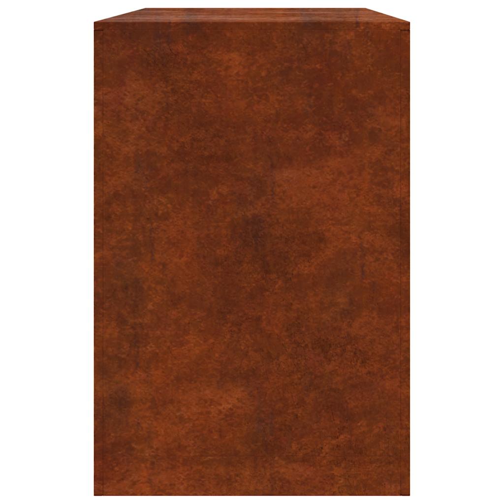vidaXL Stojak na drewno opałowe 100x40x60 cm Stal kortenowska