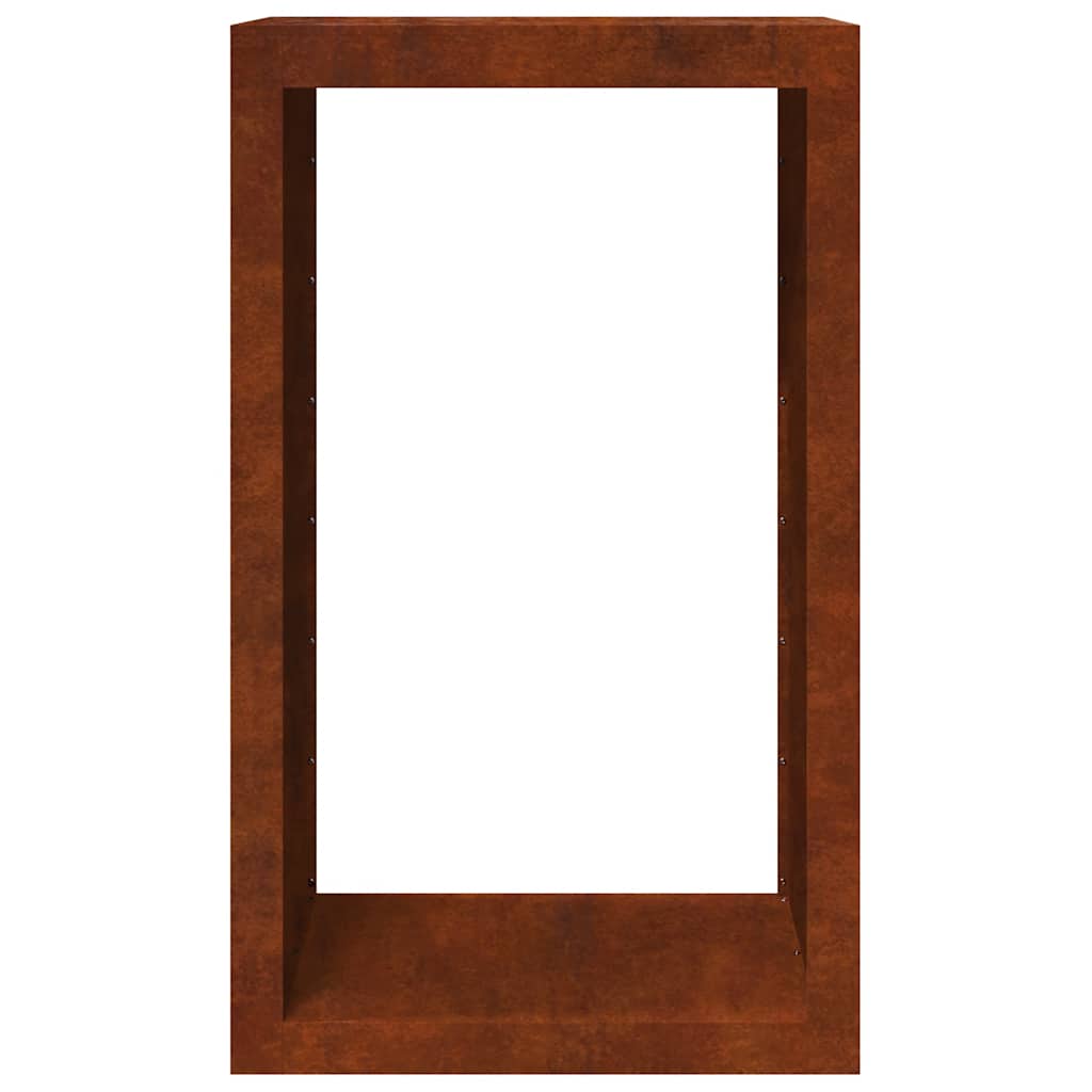 vidaXL Stojak na drewno opałowe 60x40x100 cm Stal kortenowska