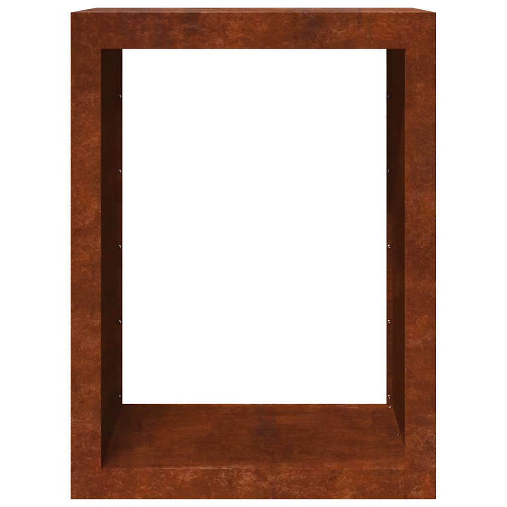 vidaXL Stojak na drewno opałowe 60x40x80 cm Stal kortenowska