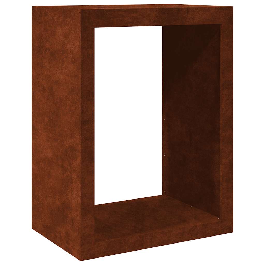 vidaXL Stojak na drewno opałowe 60x40x80 cm Stal kortenowska