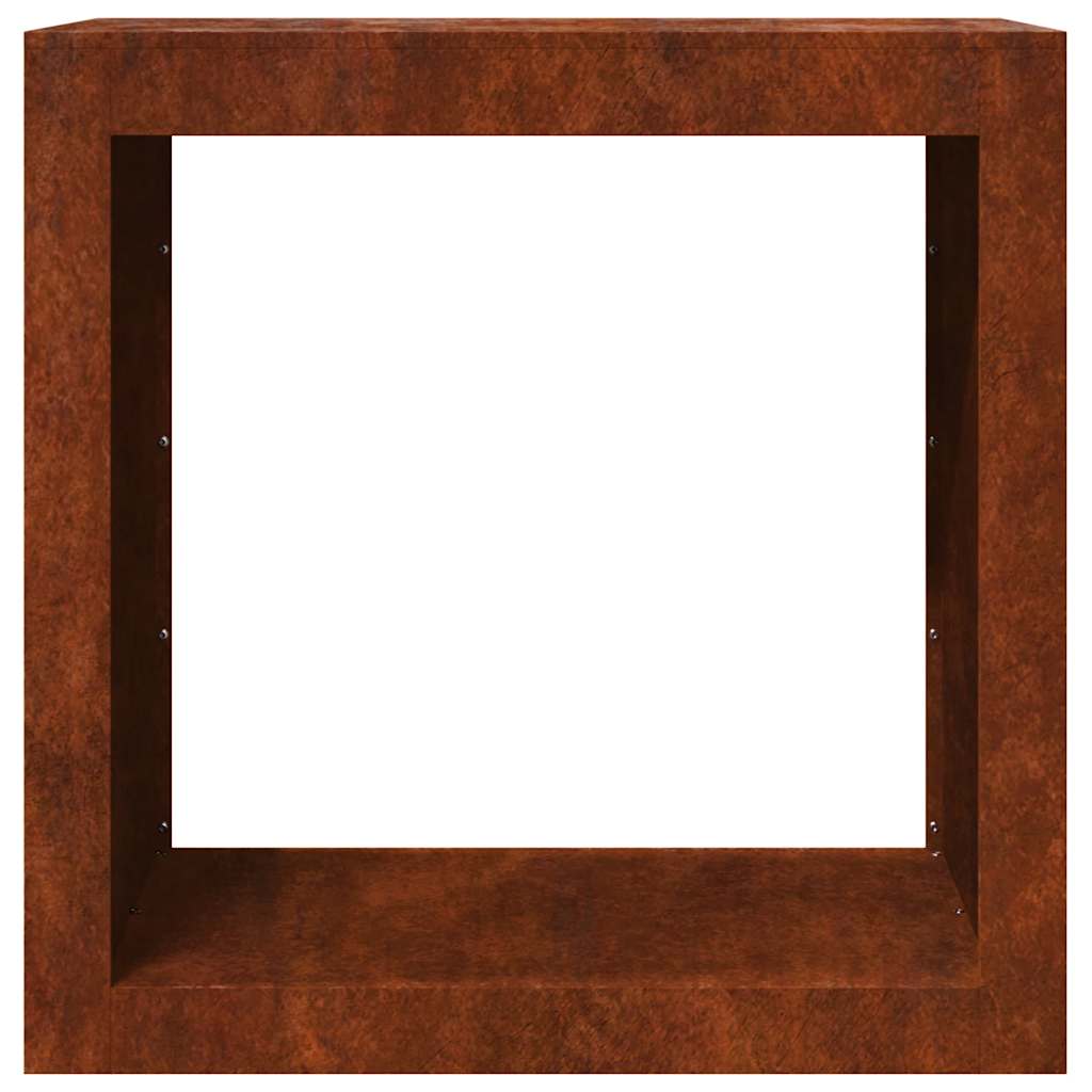 vidaXL Stojak na drewno opałowe 60x40x60 cm Stal kortenowska
