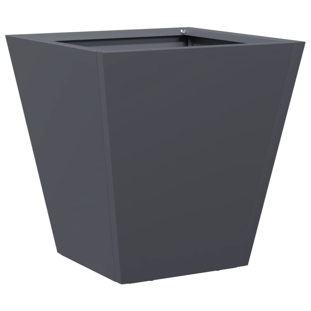 vidaXL Donica ogrodowa, antracytowa, 30x30x30 cm, stalowa