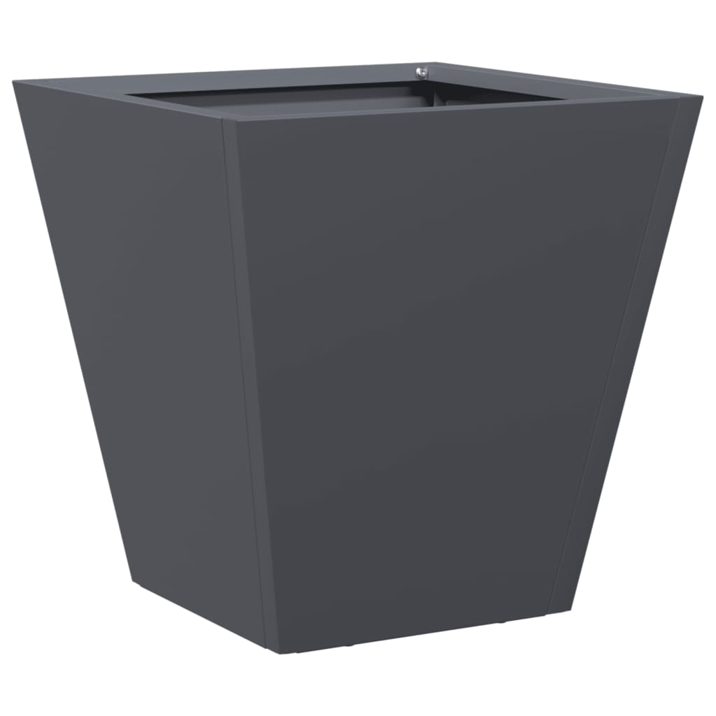 vidaXL Donica ogrodowa, antracytowa, 30x30x30 cm, stalowa